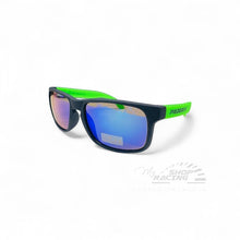 OCCHIALE DA SOLE PROGRIP MYRTOS NERO OPACO - VERDE FLUO