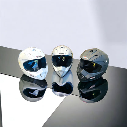 FIA APPROVED BRAVE HELMET, GLOSSY WHITE COLOR