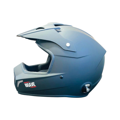 CASQUE BRAVE HOMOLOGUÉ FIA, COULEUR NOIR MAT