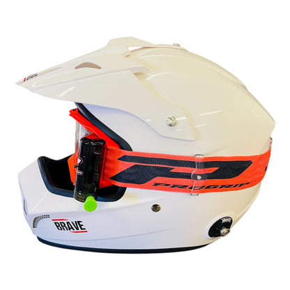 MASCHERA PROGRIP VISION GO CON ROLL OFF ARANCIO FLUO MATT