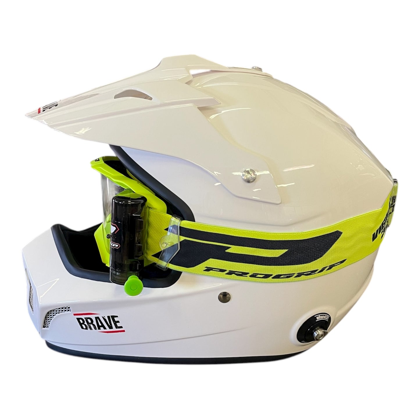 MASCHERA PROGRIP VISION GO CON ROLL OFF GIALLO FLUO MATT
