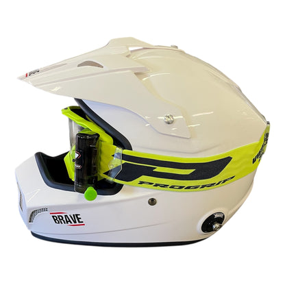 MASCHERA PROGRIP VISION GO CON ROLL OFF GIALLO FLUO MATT