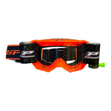 MASCHERA PROGRIP VISION GO CON ROLL OFF ARANCIO FLUO MATT