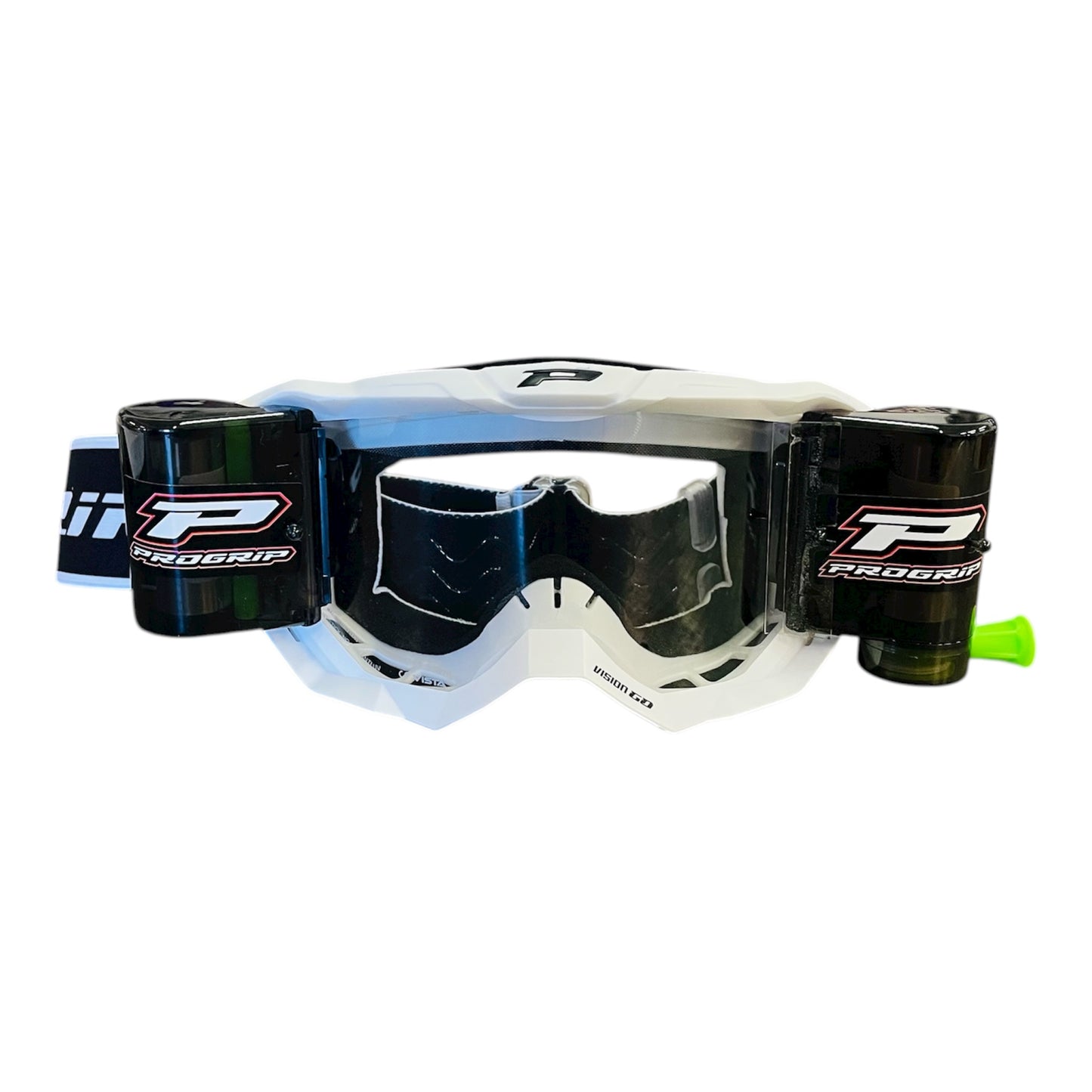 MASCHERA PROGRIP VISION GO CON ROLL OFF BIANCO MATT