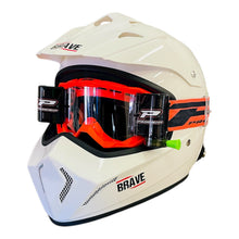 MASCHERA PROGRIP VISION GO CON ROLL OFF ARANCIO FLUO MATT
