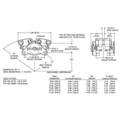 PINZA FRENO WILWOOD GP200 DUE PISTONICINI